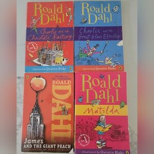 Roald Dahl 4 Paperbacks Books Lot